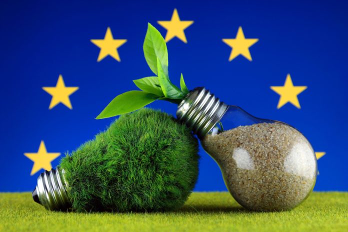 Green,Eco,Light,Bulb,With,Grass,,Plant,Growing,Inside,The
