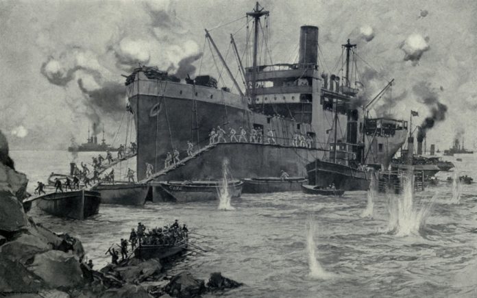 Wwi.,The,Costly,British,Invasion,From,The,'river,Clyde',At
