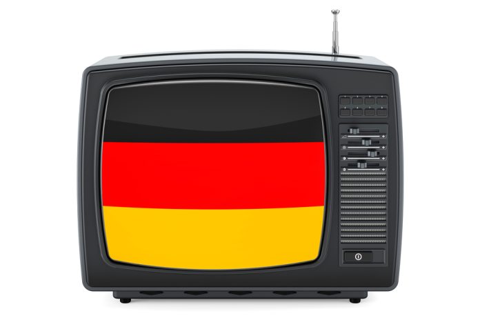 German,Television,Concept.,Tv,Set,With,Flag,Of,Germany.,3d