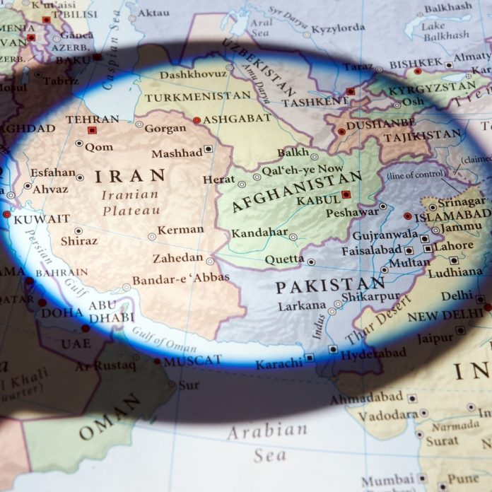 Pakistan,,Iran,And,Afghanistan,On,World,Map,,Afghanistan,Map,,Macro