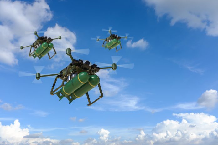 military drone with missiles polonya drone saldırısı rusya