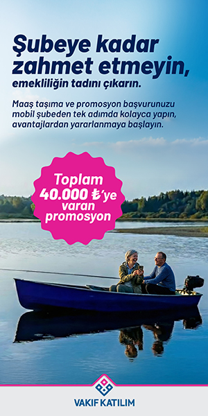 Vakıf Katılım Bankası Emekli Maaşı Promosyon Kampanyası / Sağ Banner