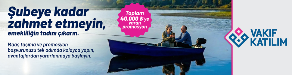 Vakıf Katılım Bankası Emekli Maaşı Promosyon Kampanyası / Üst Banner