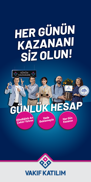 Vakıf Katılım Bankası Günlük Hesap Günün Kazananları İmaj Kamp / Sağ Banner