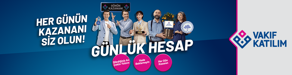 Vakıf Katılım Bankası Günlük Hesap Günün Kazananları İmaj Kamp / paragraf arası